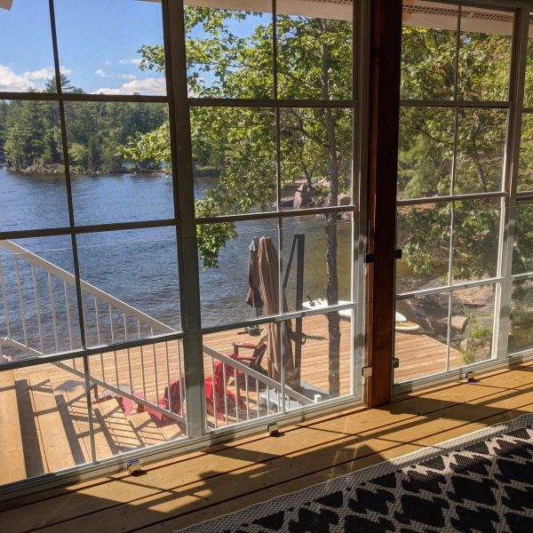 Eilleen Gowan Island screen room railing